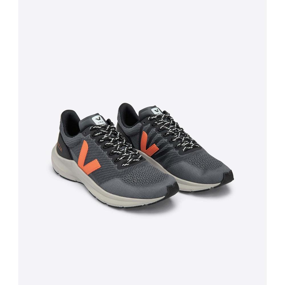 Veja MARLIN LT V KNIT Men's Running Shoes Orange/Black | CA 148XYU